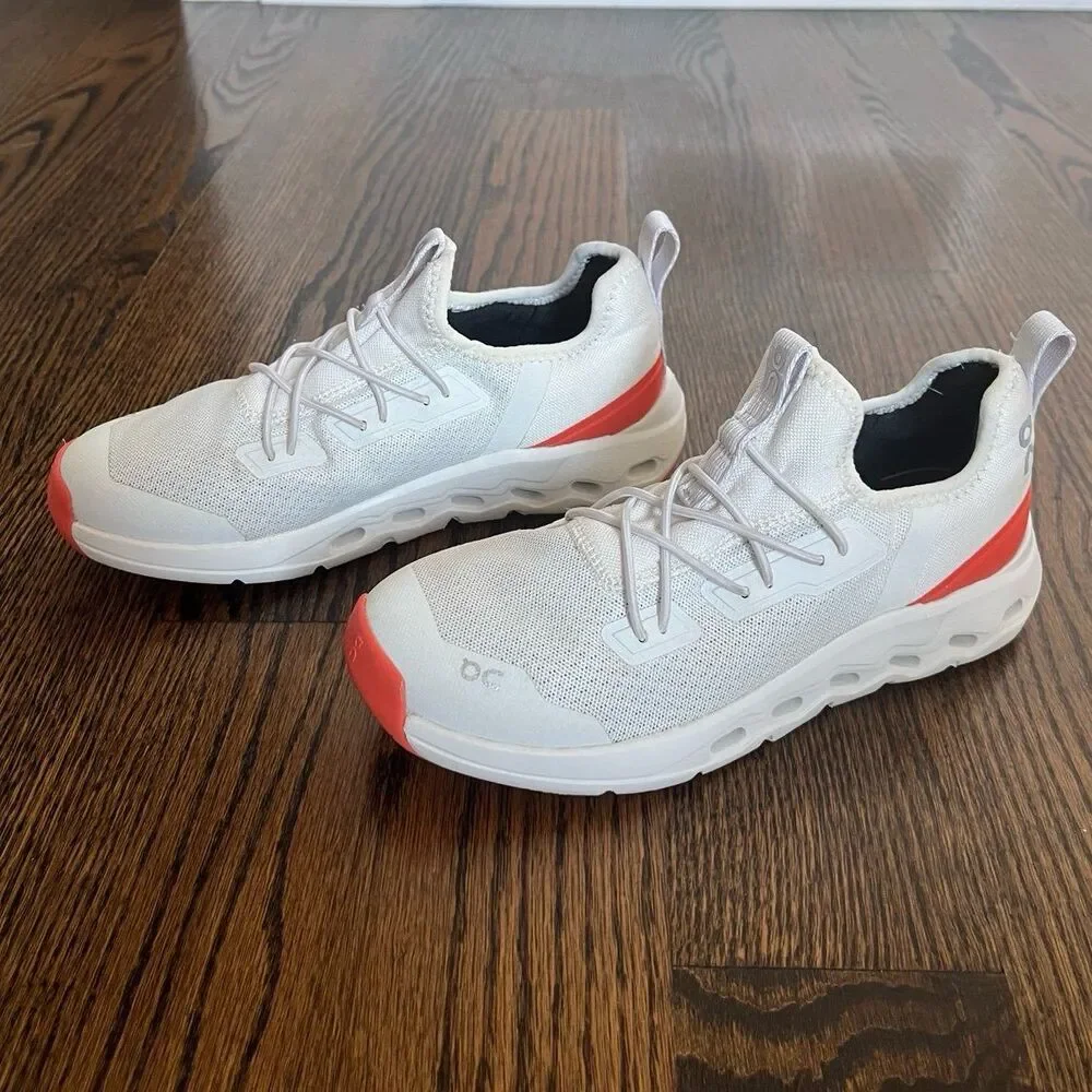 On Running Kids White Orange Cloudleap (K1)